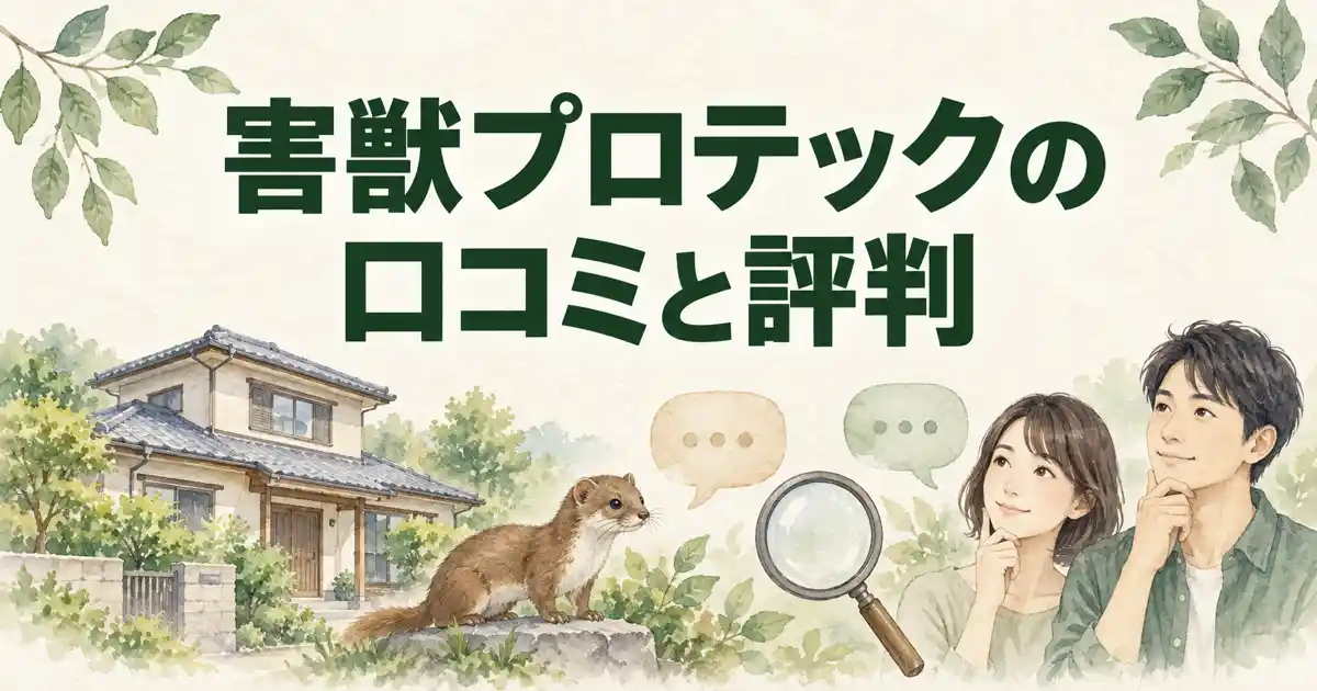 害獣プロテックの口コミと評判。