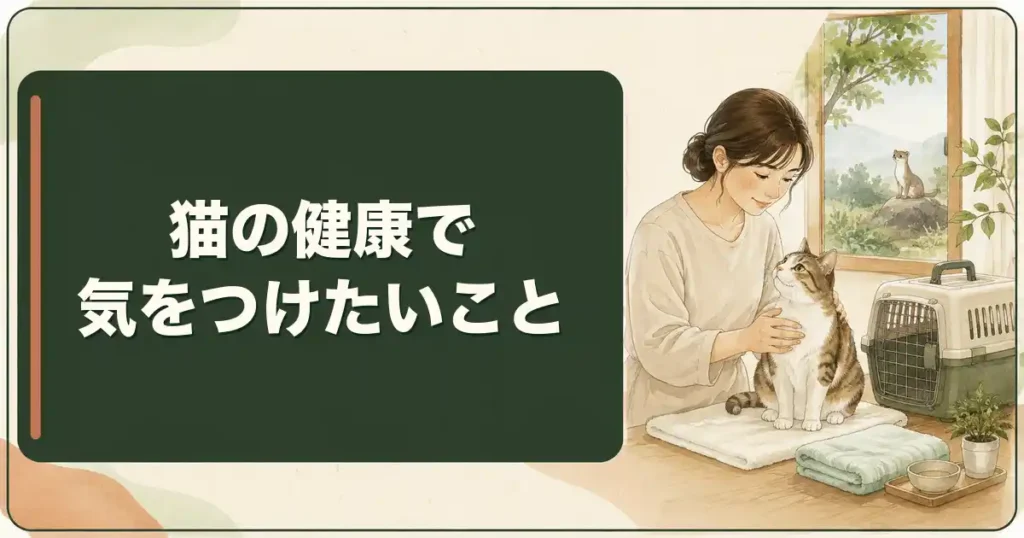 イタチが出た家で猫の健康に気をつけたいこと