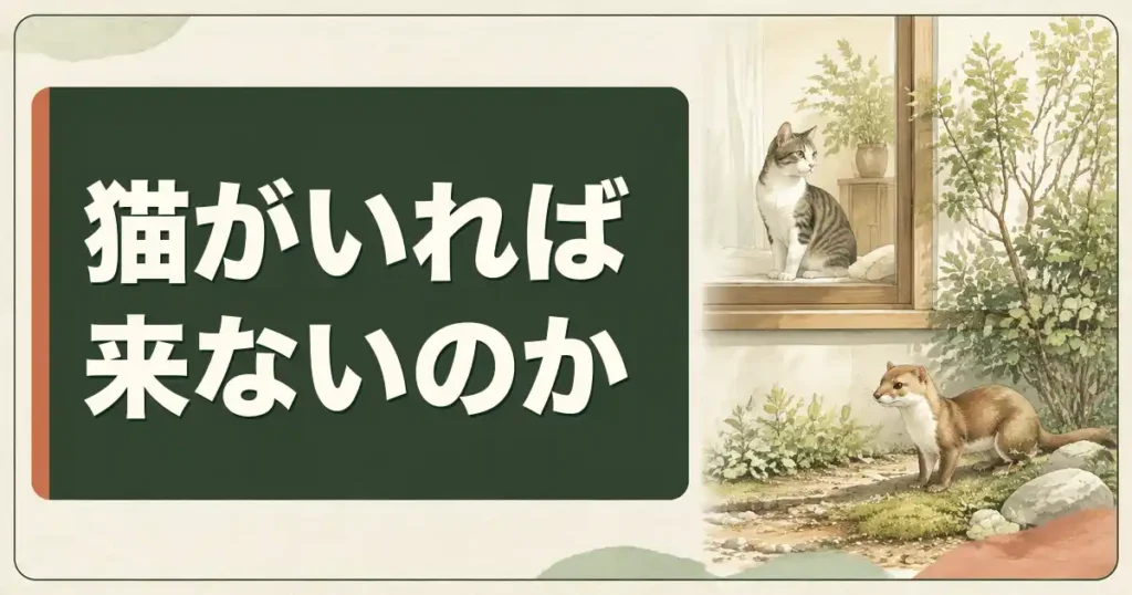 猫がいればイタチは来ない？公的な根拠は見つからない