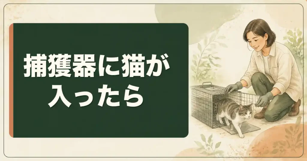 イタチの捕獲器に猫が入ったらどうなるのか