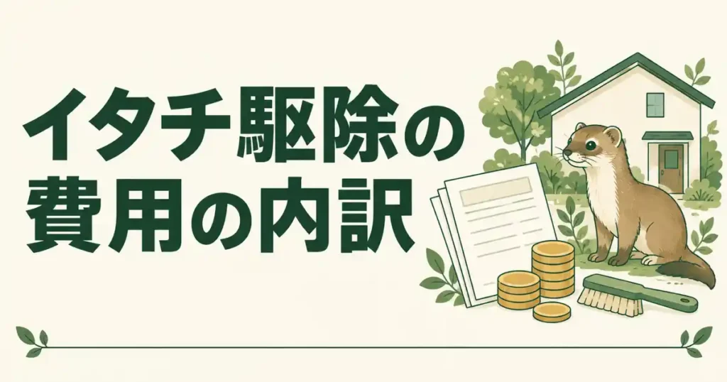 イタチ駆除の費用の内訳