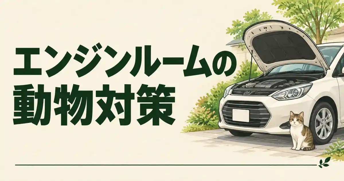 エンジンルームの動物対策