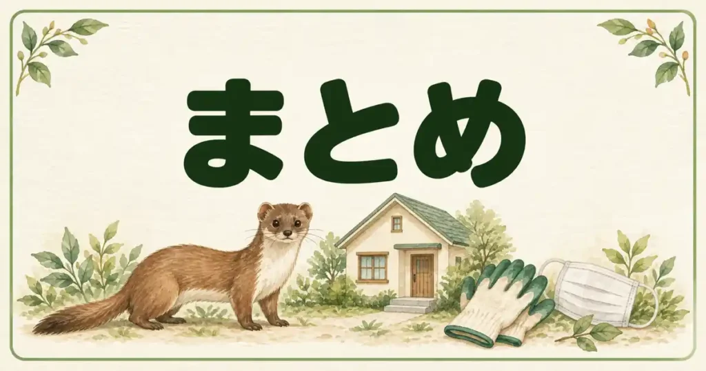 イタチのフンのまとめ
