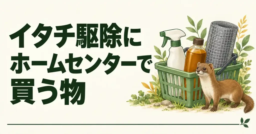 イタチ駆除にホームセンターで買う物