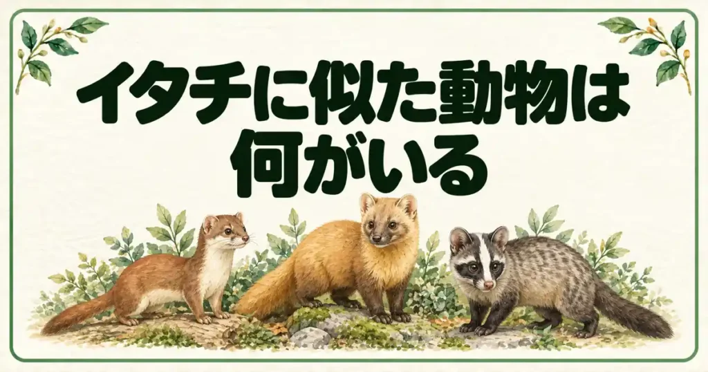 イタチに似た動物は何がいる