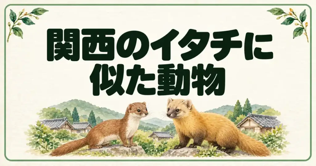 関西のイタチに似た動物