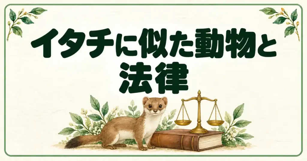 イタチに似た動物と法律