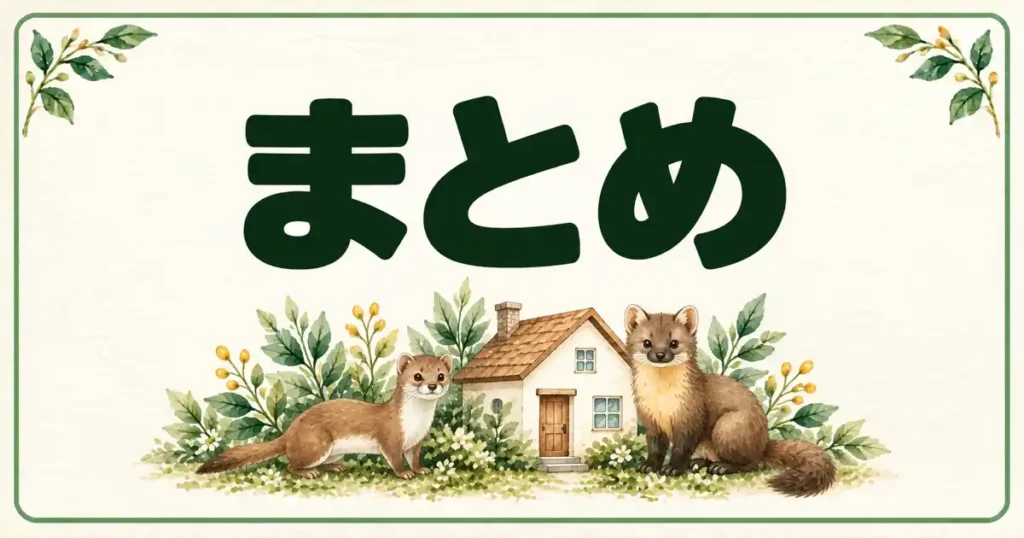 イタチに似た動物のまとめ