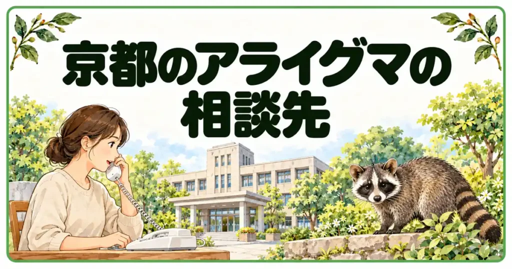 京都のアライグマの相談先