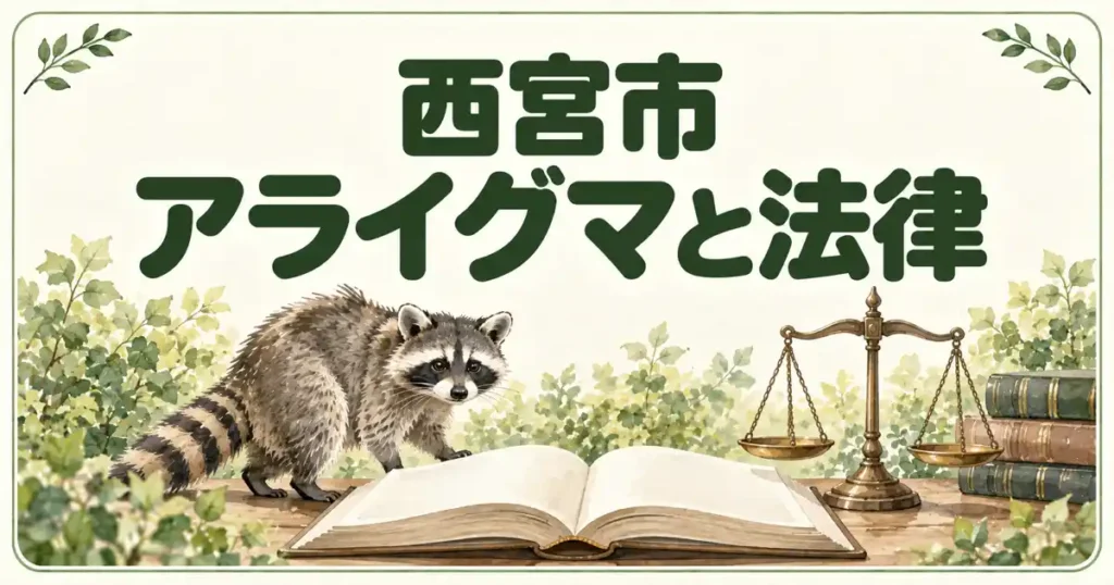 西宮市アライグマと法律