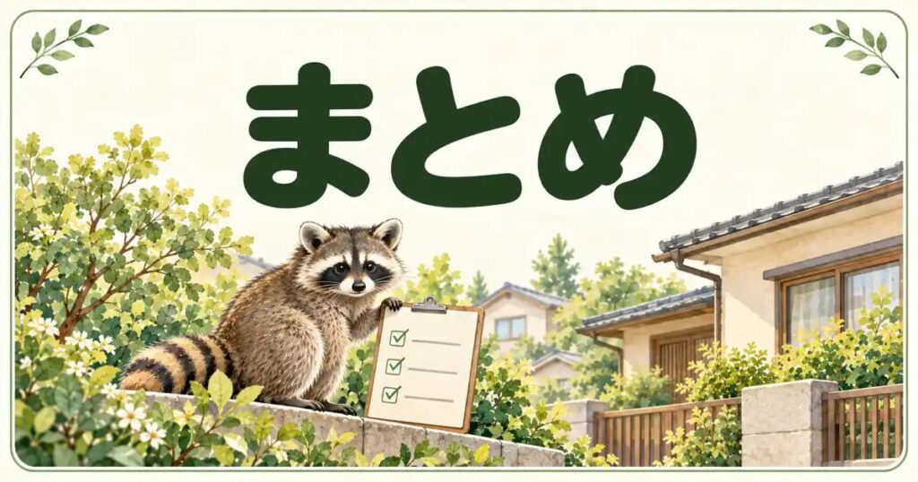 西宮市のアライグマのまとめ