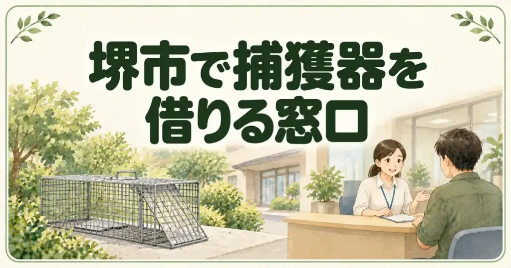 堺市で捕獲器を借りる窓口