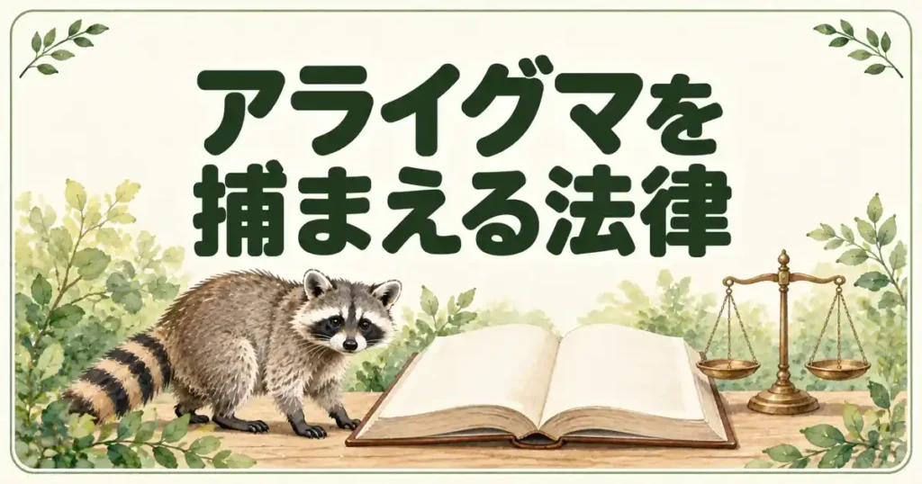 アライグマを捕まえる法律