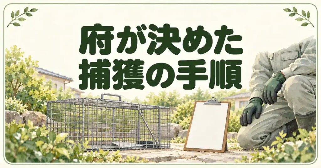 府が決めた捕獲の手順