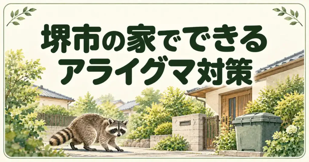 堺市の家でできるアライグマ対策